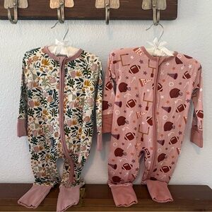 2 Emerson and Friends fold over feet onesies - New With Tags 12-18 Month